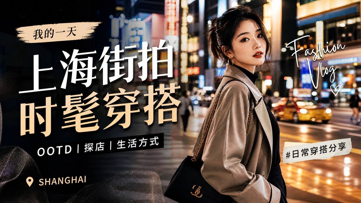 蘑菇视频时尚视频-上海街拍穿搭视频
