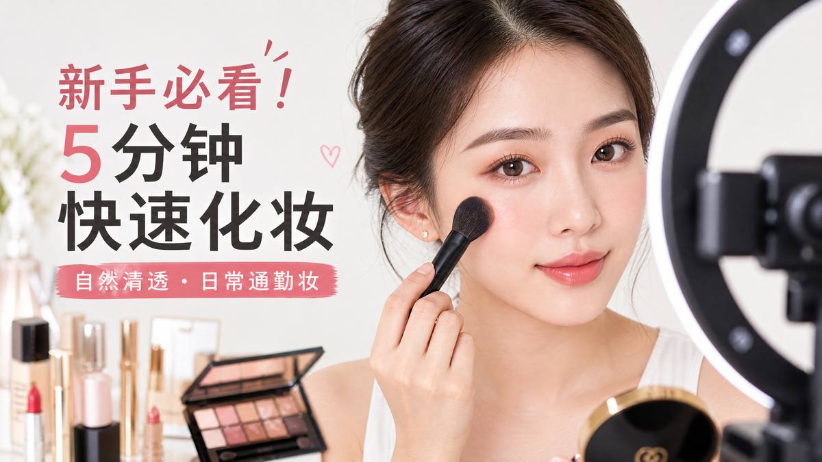 蘑菇视频美妆视频-5分钟快速化妆视频教程